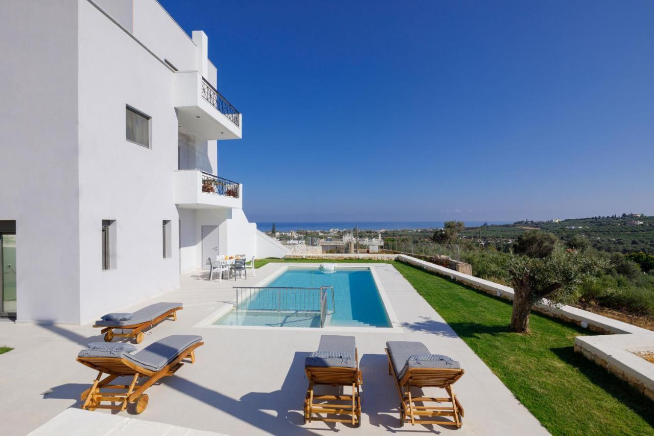 Apartment Tilio - New Apartment With Private Pool 1400M From The Beach Rethymno  Bagian luar foto